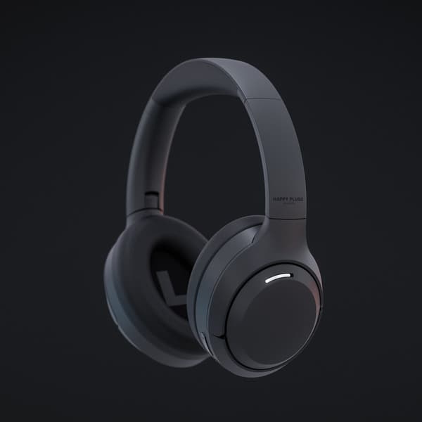 Happy Plugs Kuuloke Play Lite Over-Ear Langaton Musta