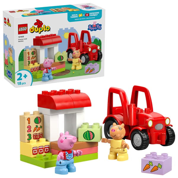 LEGO DUPLO Peppa Pig – Traktor og marked (10468)