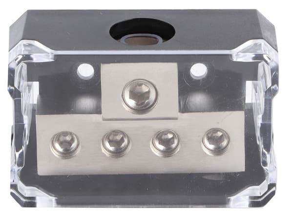 Distribusjonsblokk 1x10,5mm til 4x7mm