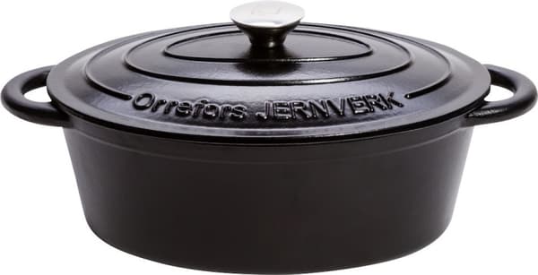 Orrefors Jernverk Valurautapata, 3,5 litraa, musta