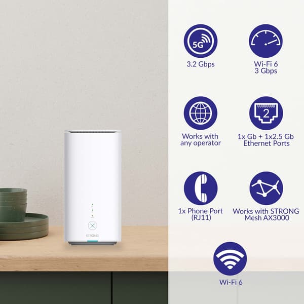 Strong 5G-ruter WiFi6 AX3000