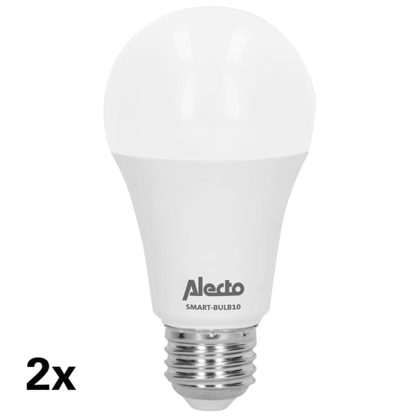 Alecto Älykäs LED-värivalaisin Wi-Fi 2-pack