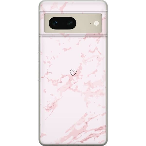 Mobilcover til Google Pixel 7 med Rosa Hjerte motiv
