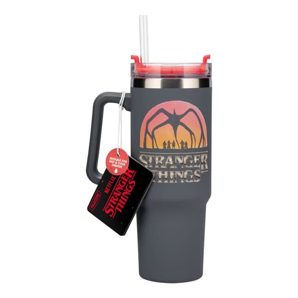 Paladone Stranger Things 5 – 900 ml termomugg med sugrör