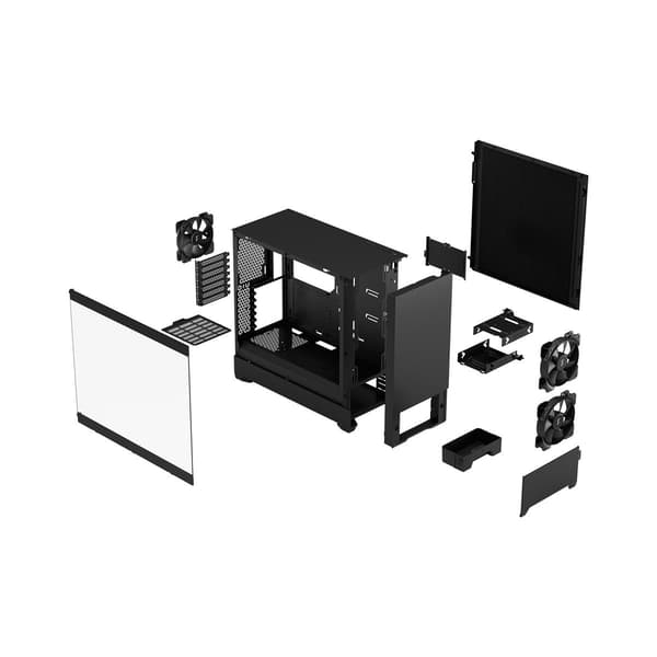 Fractal Design Pop Silent Musta TG Kirkas sävy