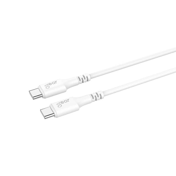 Gear Ladekabel USB-C til USB-C 2.0 0.5m Kabel Hvit