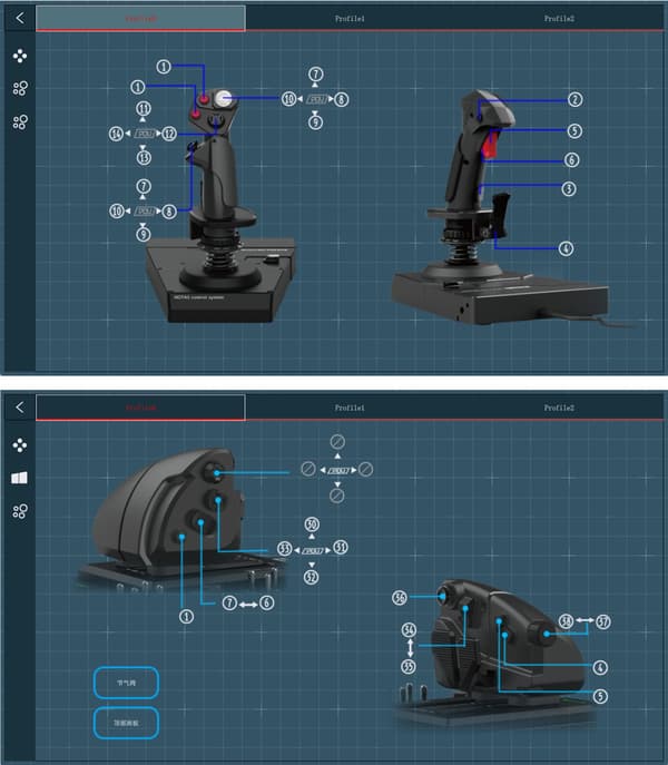HORI HOTAS Flight Control System -peliohjain, PC