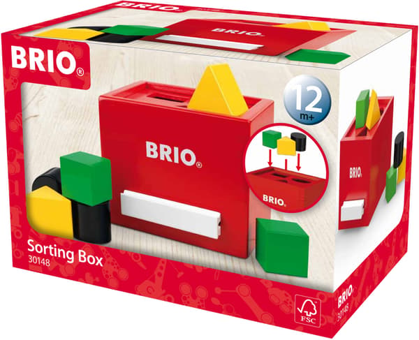 Brio 30148 - Palikkalaatikko, punainen