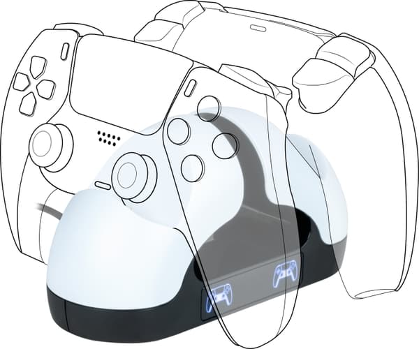 BigBen Interactive Bigben Dual Charging Station -lataustelakka, PS5