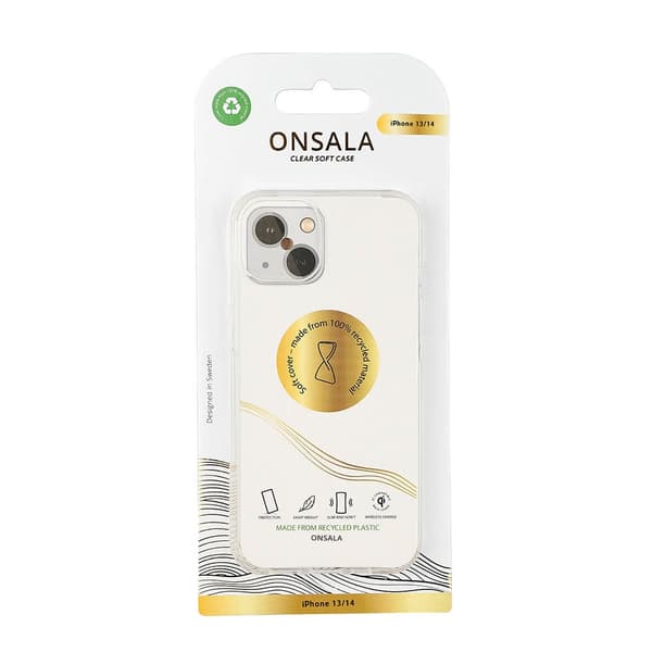 Onsala Mobildeksel Resirkulert TPU Transparent - iPhone 13/14/15