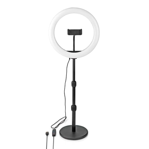 Nedis Ringlys | 10 inch | 120 LED's | 2700 - 6700 | Desktop | Sort