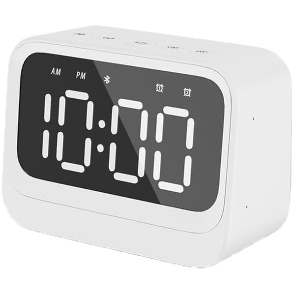 Denver Klocka Alarm Bluetooth-högtalare Vit