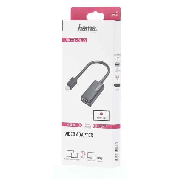 Hama Adapter Mini-DP til HDMI Ultra-HD 4K
