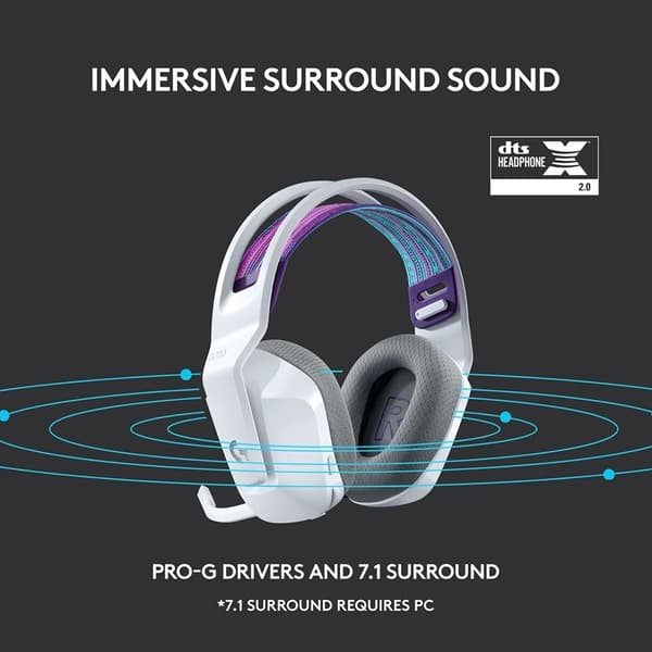 Logitech G733 Lightspeed Trådlöst RGB-Headset