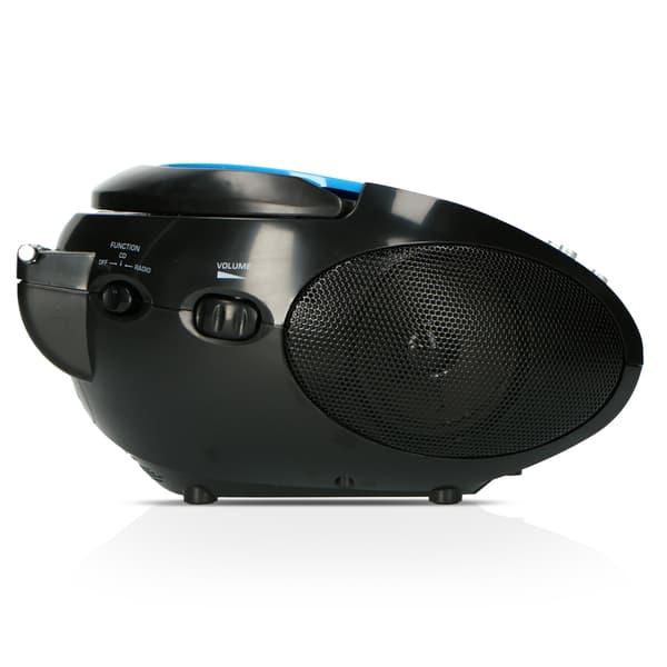 Lenco Bærbar FM-radio med CD Blå/Sort