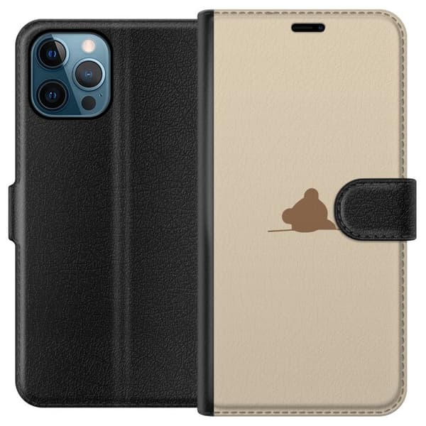 Lompakkokotelo Apple iPhone 12 Pro Max-laitteelle, jossa on Nalle kuvio