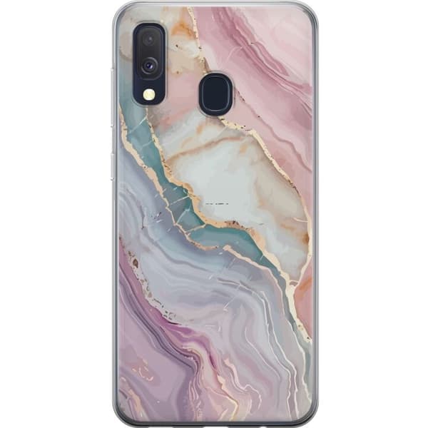 Mobildeksel til Samsung Galaxy A40 med Marmor motiv