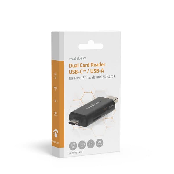 Nedis Kortleser | microSD (TF) / microSDHC (TF) / microSDXC (TF) / SD / SDHC / SDXC | USB 2.0