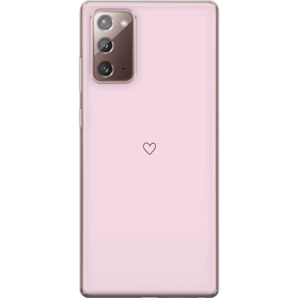 Mobildeksel til Samsung Galaxy Note20 med Hjerte motiv