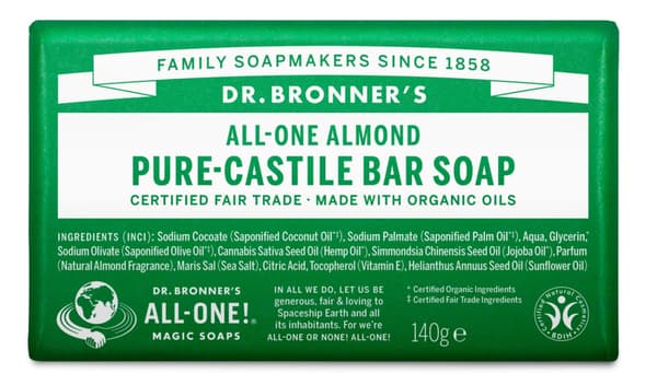 Dr. Bronner's - Manteli-palasaippua 140 g
