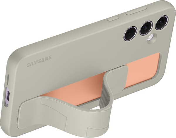 Samsung Galaxy A55 Standing Grip Case -suojakotelo, harmaa