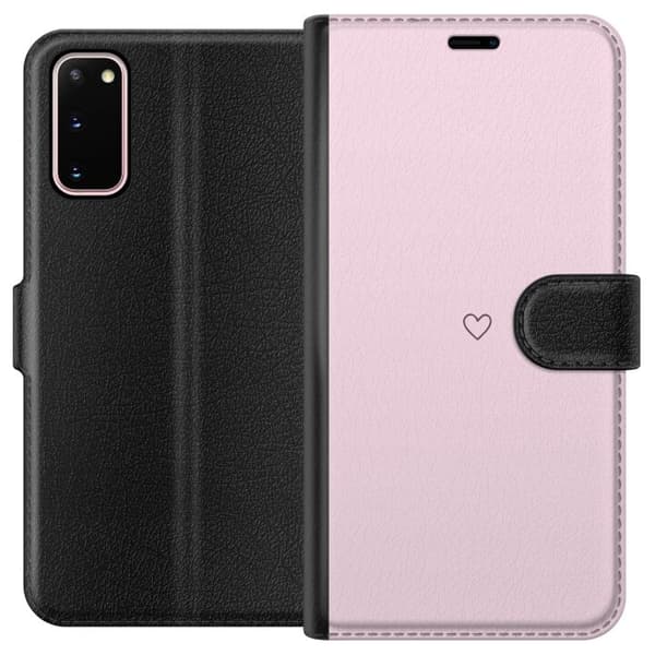 Tegnebogsetui til Samsung Galaxy S20 med Hjerte motiv
