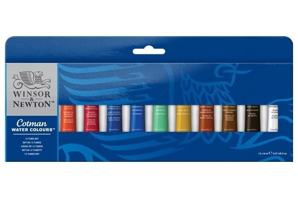 Cotman akvarellfargetuber 12x8 ml