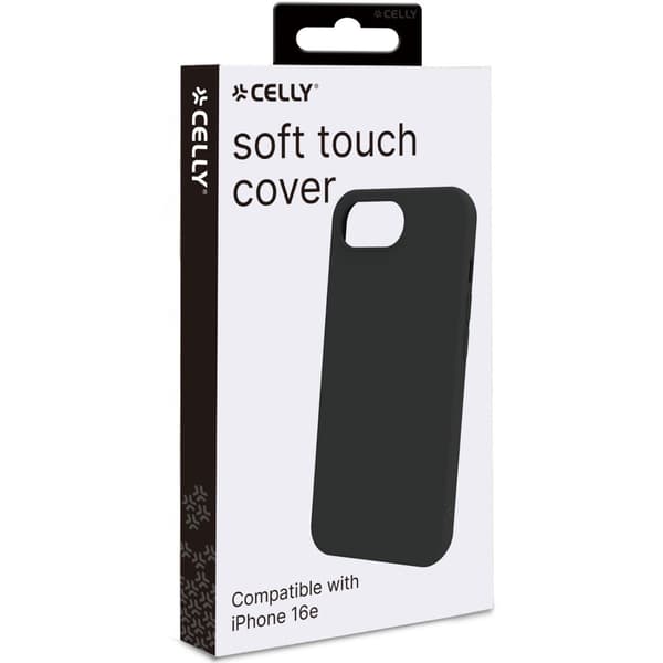 Celly Cromo Soft rubber case iPhone SE 4 Svart