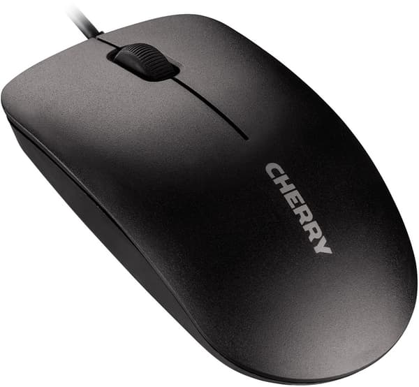 Cherry MC 1000 optisk mus, 1200 DPI, 3 knapper + scroll, USB, 1,8 m