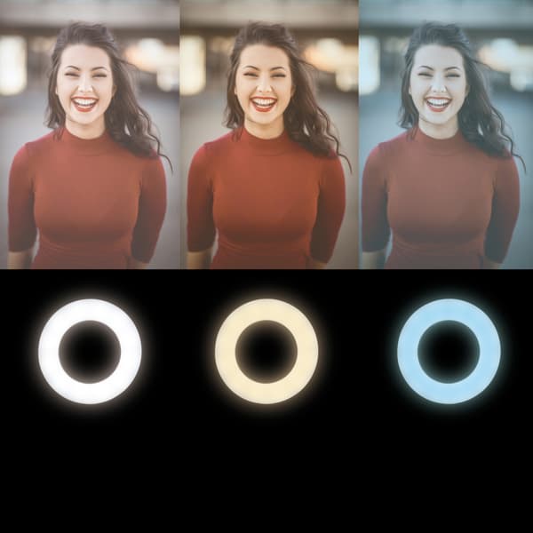 LogiLink Ring light för smartphone Ø20 cm utan stativ