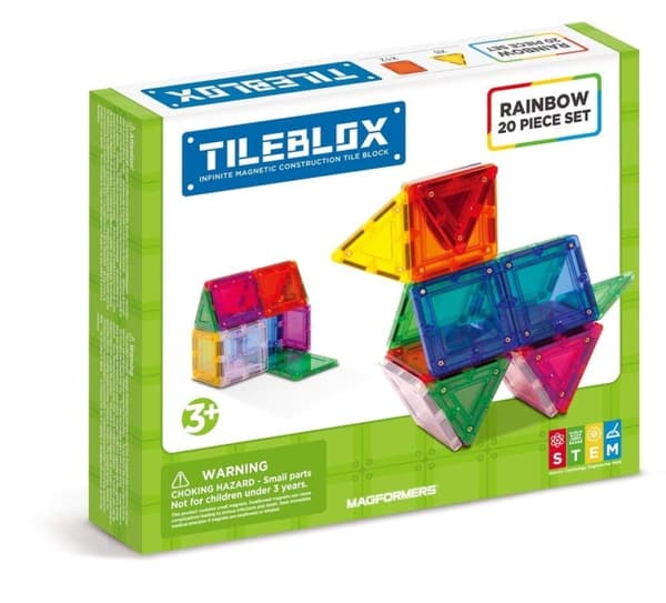 Tileblox Regnbue - 20 stk. sett (3201)
