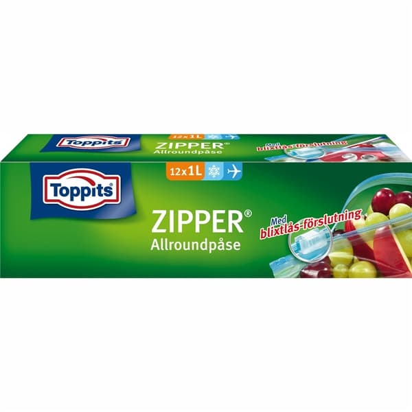 Toppits ZIPPER 1L 12stk DFP