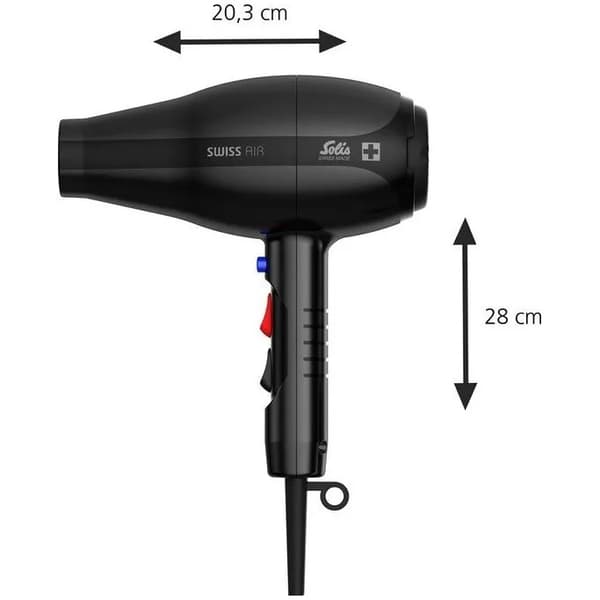 Solis Swiss Air Black 360° Hårfön