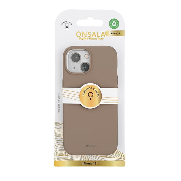 Onsala Mobilskal Silikon MagSeries Summer Sand - iPhone 13/14/15