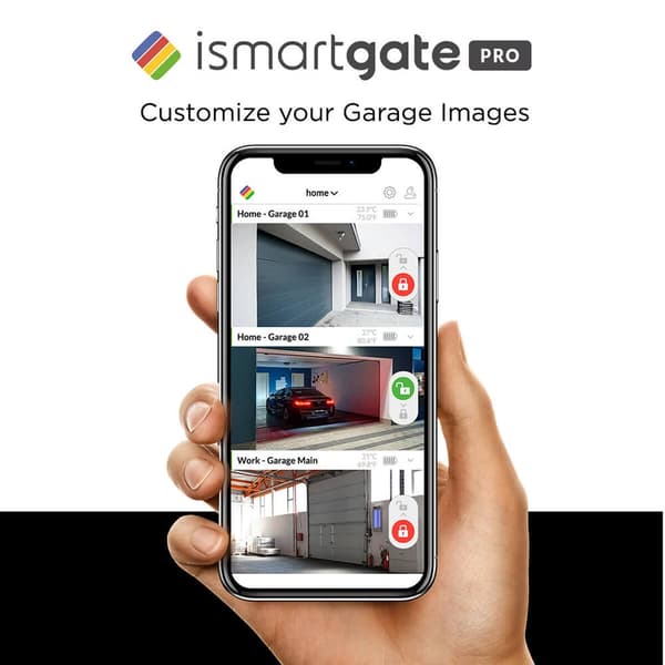 ISMARTGATE Garasjeåpner Pro 3 Porter v2.0