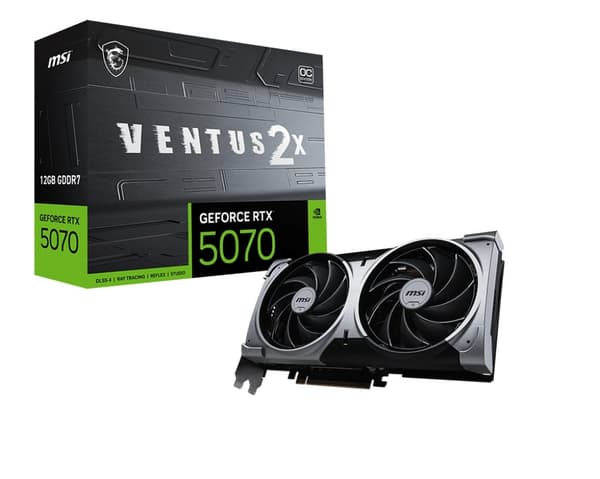 MSI GeForce RTX 5070 12G VENTUS 2X OC-grafikkort