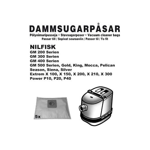 Champion Støvposer Nilfisk 5 stk