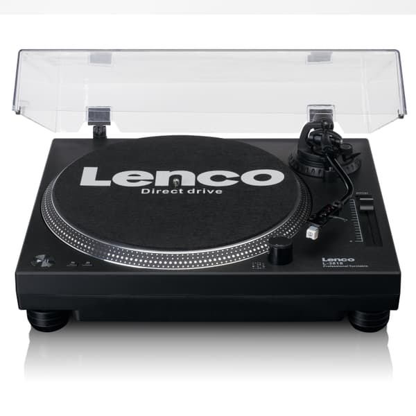Lenco Direkte drevet platespiller med USB/PC-koding Svart