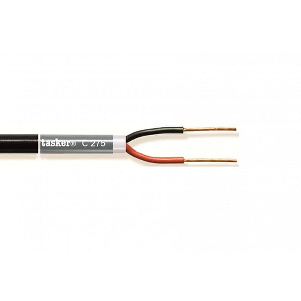 Tasker Kaiutinkaapelikela 2x 1.50 mm² 100 m Musta