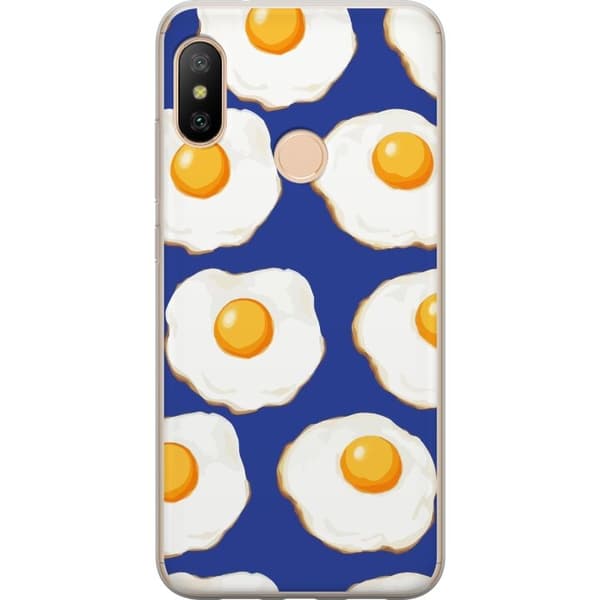 Mobildeksel til Xiaomi Redmi 6 Pro med Stekte egg motiv