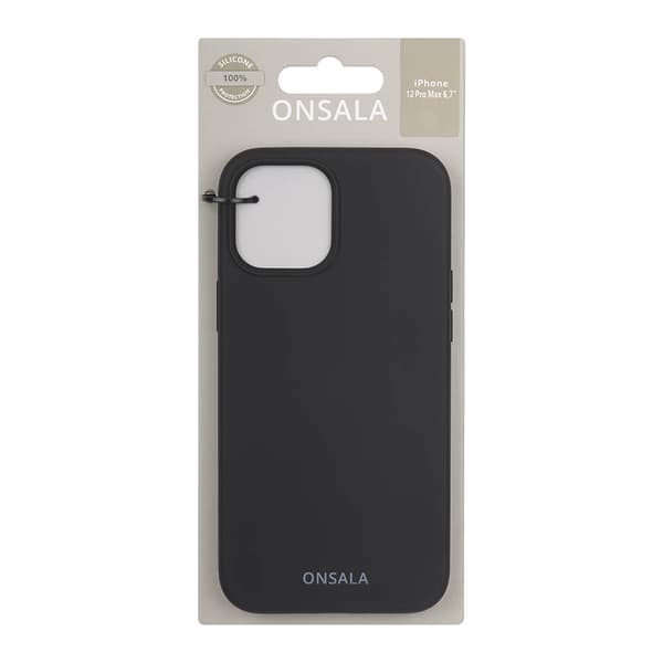 Onsala Mobildeksel Silikon Black - iPhone 12 Pro Max