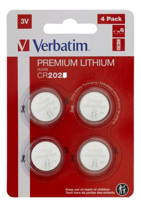 Verbatim LITIUMBATTERI CR2025 3V 4-PAKNING