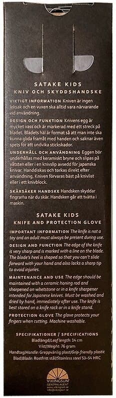 SATAKE Kniv og skjærehanske for barn