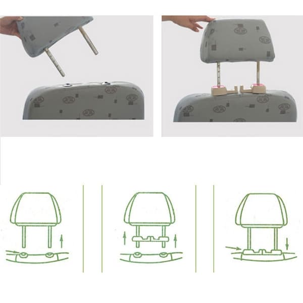 Krokar för bilnackstödet, 2-Pack
