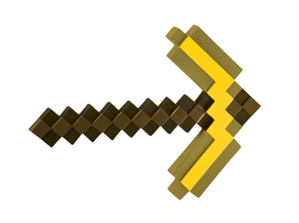 JAKKS Pacific Forklædning Minecraft rollespil hakke guld