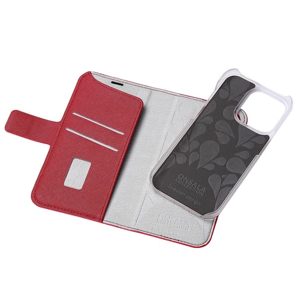 Onsala Mobilfodral 2 Kortfack Red - iPhone 14 Pro