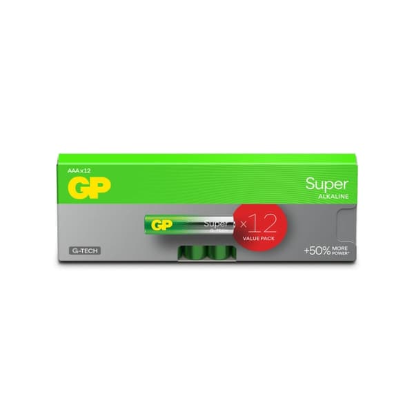 GP Paristo Super Alkaline AAA LR03 12-Pack