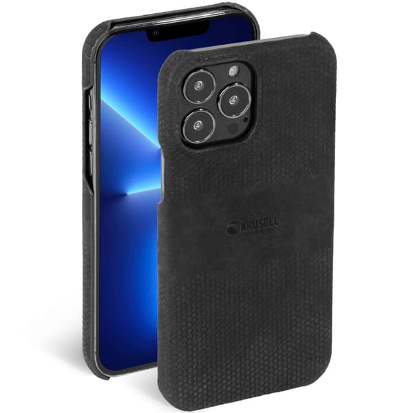 Krusell Lærdeksel iPhone 13 Pro Svart