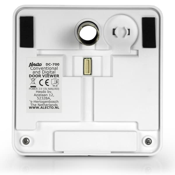 Alecto Digital dørspion med 2,4" display Hvid