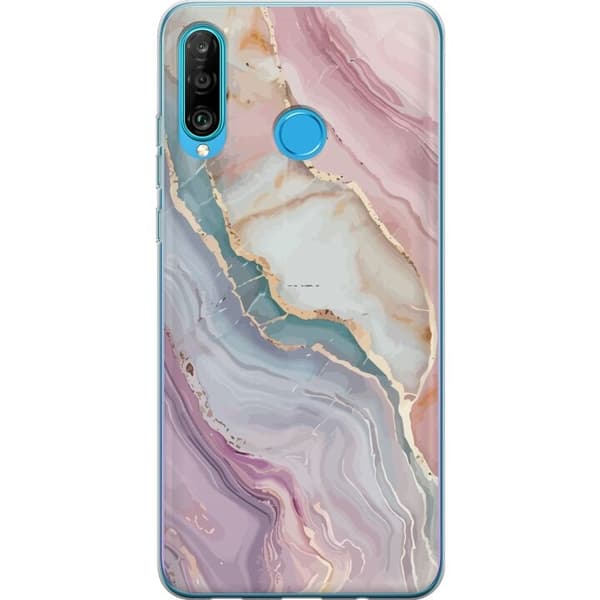 Mobildeksel til Huawei P30 lite med Marmor motiv